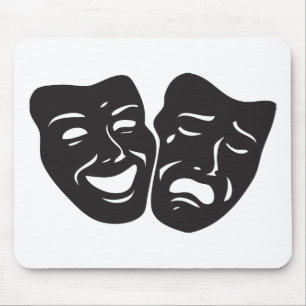 Comedy Tragedy Theater Masken Mousepad