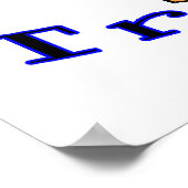 Comedy Tragedy Theater Masken Poster (Ecke)