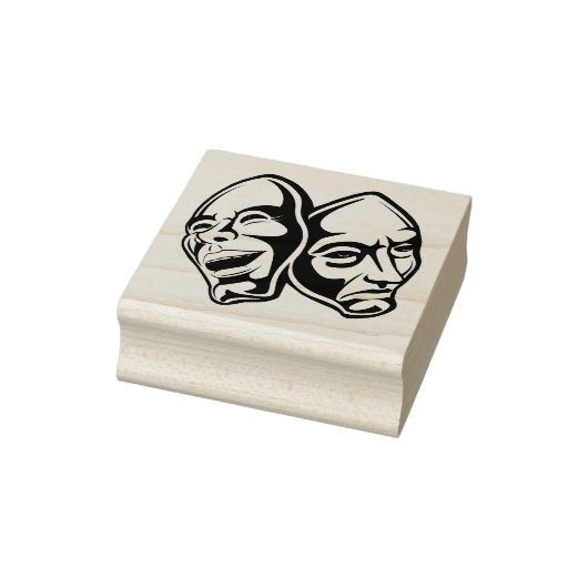 Comedy Tragedy Theater Maskerade Stillleben Gummistempel (Stempel)