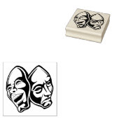 Comedy Tragedy Theater Maskerade Stillleben Gummistempel (Stempel)