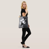 Comedy Tragödie Mask — Tote Tag Tasche (Am Model)