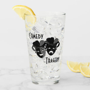 Comedy und das Tragedy Theater Jester Masks Glas