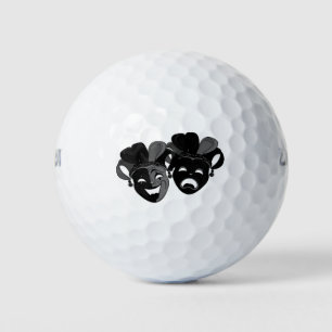 Comedy und das Tragedy Theater Jester Masks Golfball