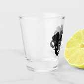 Comedy und das Tragedy Theater Jester Masks Schnapsglas (Links)