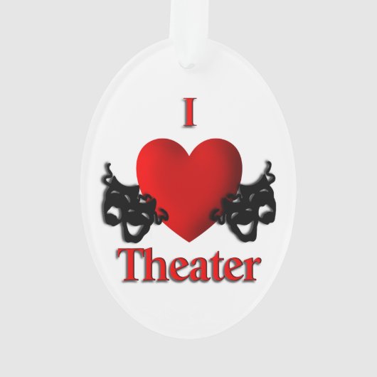 Comedy und das Tragedy Theater Masken Ornament (Rückseite)