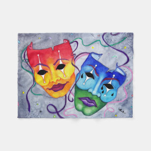 Comedy und Tragedy Blanket Fleecedecke
