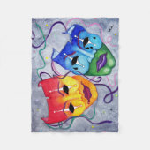 Comedy und Tragedy Blanket Fleecedecke (Vorderseite)