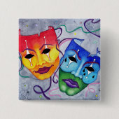 Comedy und Tragedy Button (Vorderseite)