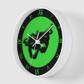 Comedy und Tragedy Cool Green Theater Wall Clock Uhr (Winkel)