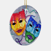 Comedy und Tragedy Keramik Ornament (Rechts)