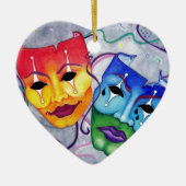 Comedy und Tragedy Keramikornament (Vorne)