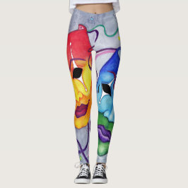Comedy und Tragedy Leggings