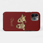 Comedy und Tragedy Maroon Theater Case-Mate iPhone Hülle (Rückseite (Horizontal))