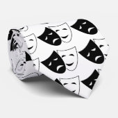 Comedy und Tragedy Mask Krawatte (Gerollt)