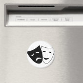 Comedy und Tragedy Mask Magnet (In Situ (Geschirrspüler))