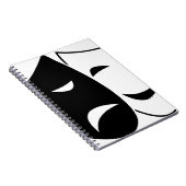 Comedy und Tragedy Mask Notizblock (Rechte Seite)
