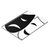 Comedy und Tragedy Mask Notizblock (Linke Seite)