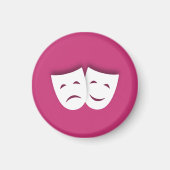 Comedy und Tragedy-Masken Magnet (Vorne)