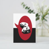 Comedy und Tragedy-Masken Postkarte (Stehend Vorderseite)