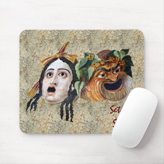 Comedy und Tragedy Mousepad (Mit Mouse)