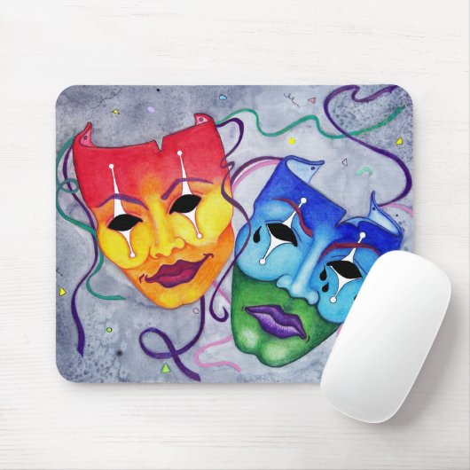 Comedy und Tragedy Mousepad (Mit Mouse)