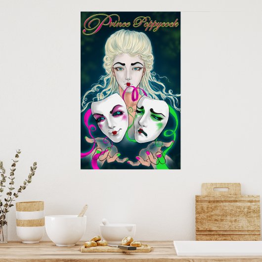 Comedy und Tragedy Poster (Küche)