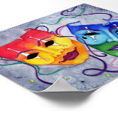 Comedy und Tragedy Poster (Ecke)