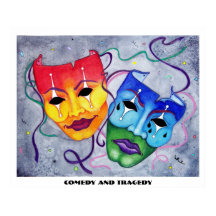 Comedy und Tragedy Print