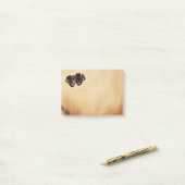 Comedy und Tragedy Theater Jester maskieren Rustik Post-it Klebezettel (Auf Schreibtisch)