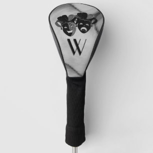 Comedy und Tragedy Theater Jester Masks Initial Golf Headcover