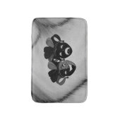 Comedy und Tragedy Theater Jester Masks Silver Badematte (Vorderseite Vertikal)