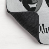 Comedy und Tragedy Theater Jester Masks Silver Mousepad (Ecke)