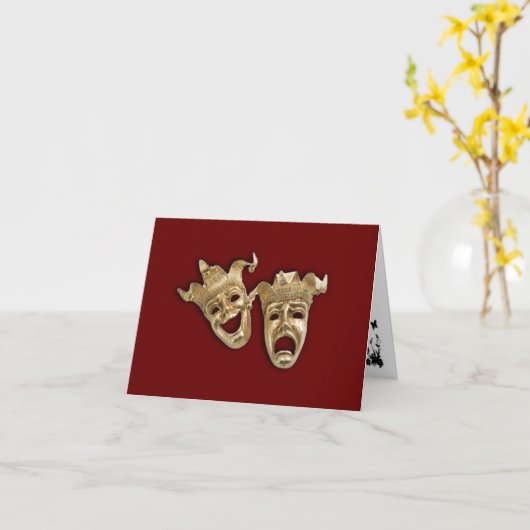 Comedy und Tragedy Theater Karte (Gelbe Blume)