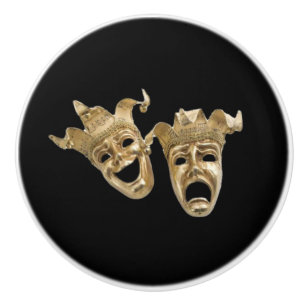Comedy und Tragedy Theater Keramikknauf