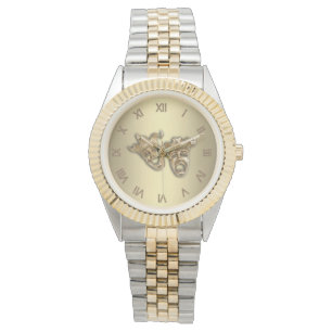 Comedy und Tragedy Theater Masken römische Zahlen Armbanduhr