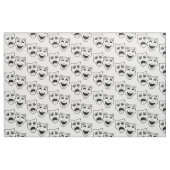 Comedy und Tragedy Theater Masken Schwarze Linie Stoff (Fat Quarter (45,7 x 55,9 cm))