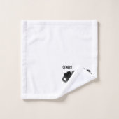 Comedy und Tragedy Theater Masken White Badhandtuch Set (Waschlappen)