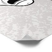 Comedy und Tragedy Theater maskieren Schwarze Lini Poster (Ecke)