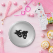 Comedy und Tragedy Theater Pappteller (Party)