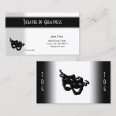 Comedy und Tragedy Theater Visitenkarte (Vorne/Hinten)