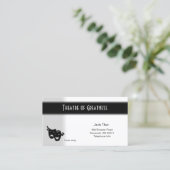 Comedy und Tragedy Theater Visitenkarte (Stehend Vorderseite)