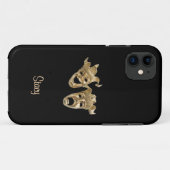 Comedy und Tragedy Unique Theater Monogram Case-Mate iPhone Hülle (Rückseite (Horizontal))