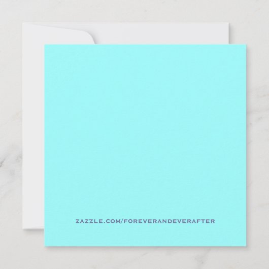 Comedy Wedding Einladung, Spaß Einladung (Rückseite)