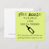 Comedy Wedding Einladung, Spaß Einladung (Vorne/Hinten)