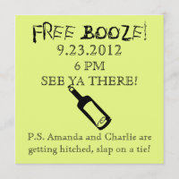 Comedy Wedding Einladung, Spaß