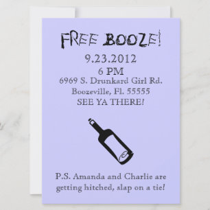 Comedy Wedding Einladung, Spaß Einladung