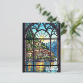 Comer Bellagio Italien Postkarte (Stehend Vorderseite)
