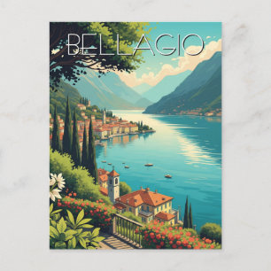 Comer Bellagio Italien Postkarte