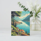 Comer Bellagio Italien Postkarte (Stehend Vorderseite)