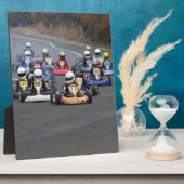 Comer cadet gehen Karts kart Rennen Fotoplatte (Seite)